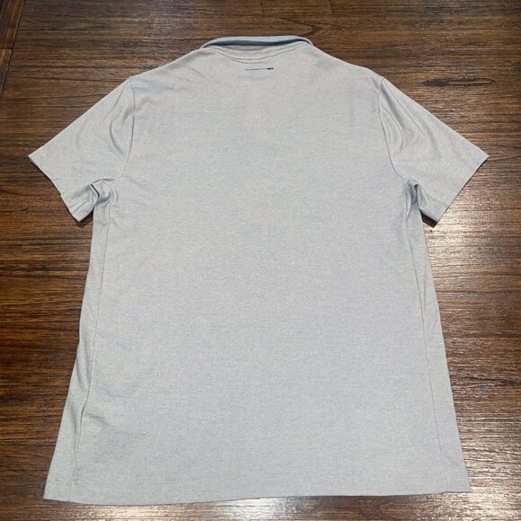 J.Crew Men's Sz M Performance Polo Shirt Heather Gray COOLMAX Stretch BN365 - Picture 6 of 10